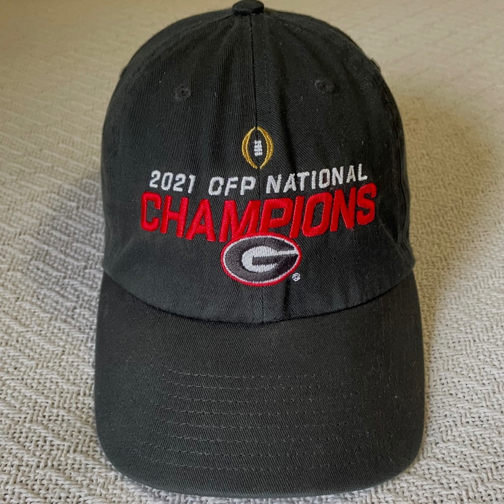'47 Univ. of Georgia Bulldogs Football 2021 CFP National Champions hat. Black.